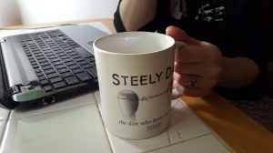 They got the shapely bodies...they got the Steely Dan coffee mug...